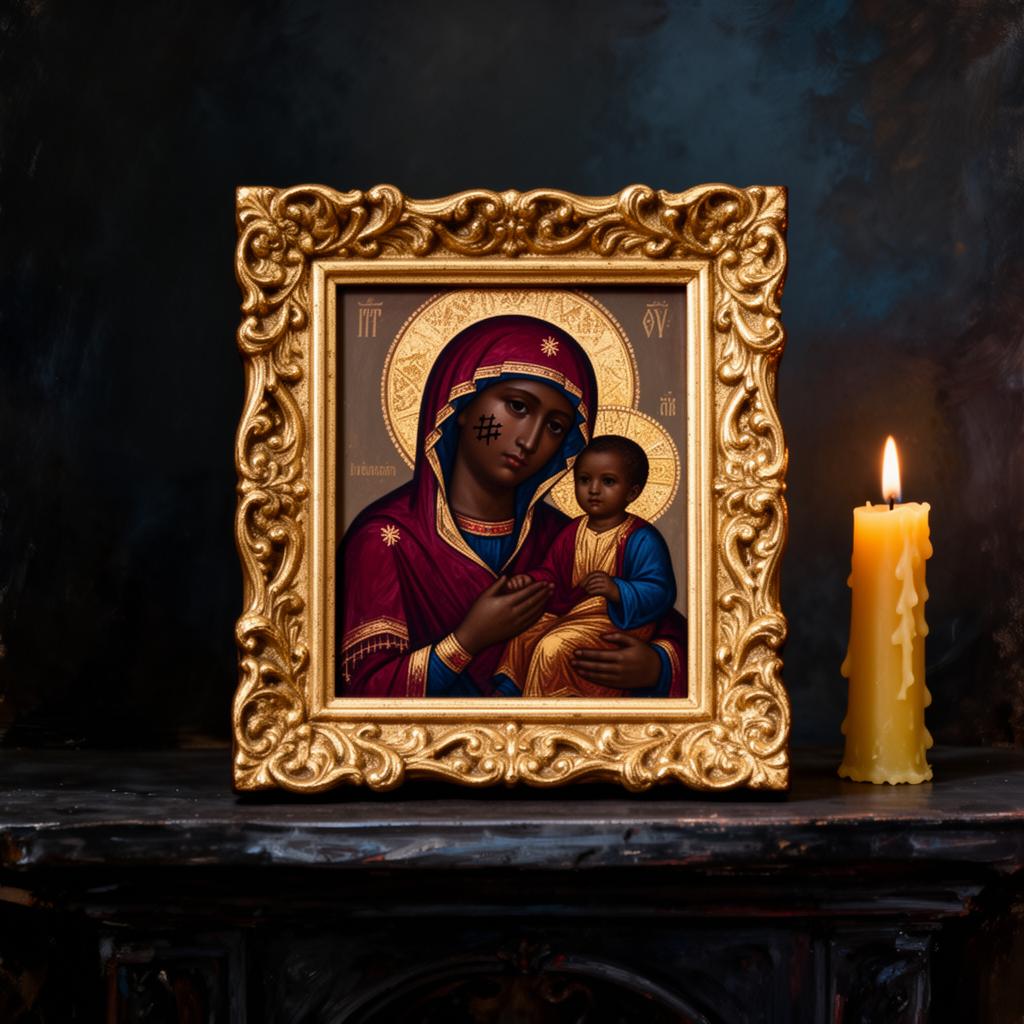 Black Madonna Devotional Icon