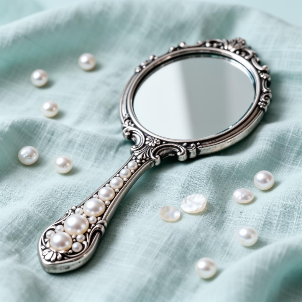 Pearl Tide Hand Mirror