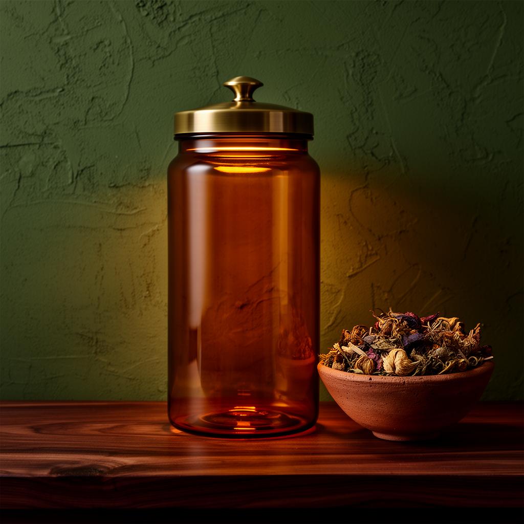 Amber Apothecary Jar