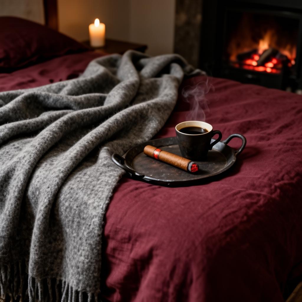 Strength bedroom mood for Ogou Feray