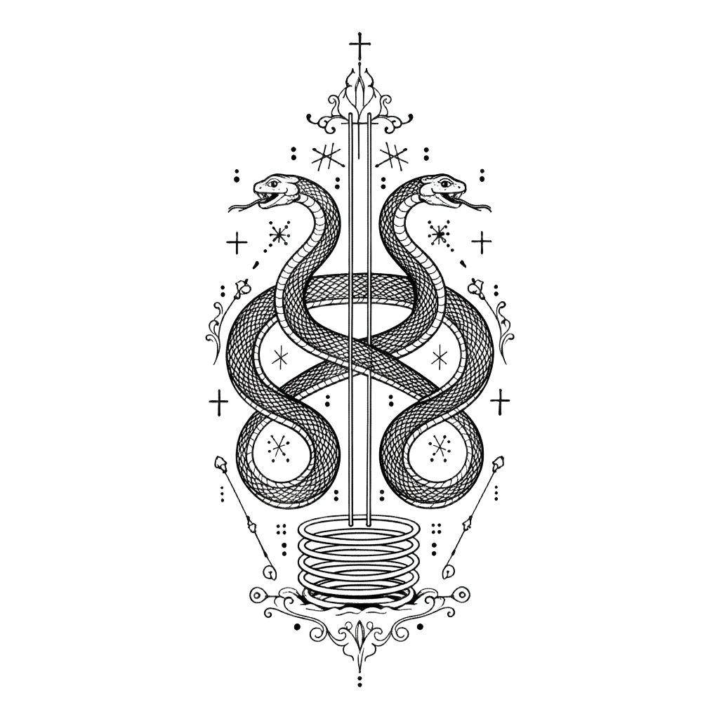 The veve symbol of Simbi